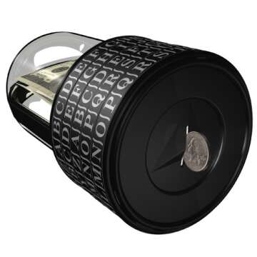 Puzzle Pod Cryptex - Brain Teaser Puzzle & Coin Bank