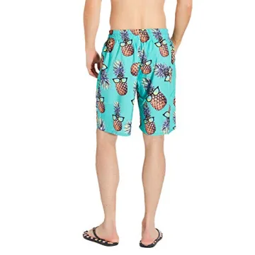 Loveternal Pineapple Beach Swim Trunks Quick Dry Style