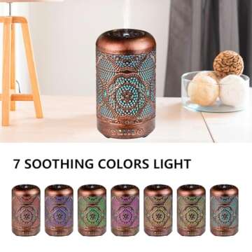 BAIESHIJI Waterless Essential Oil Diffuser: Aromatherapy for Home & Office