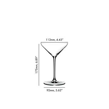 Riedel Extreme Martini Glass Set of 2, Perfect for Home Bars