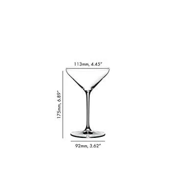 Riedel Extreme Martini Glass Set of 2, Perfect for Home Bars