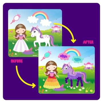 Dot Stickers Art for Kids - Sticker Books for Toddlers 2-4 Years - Arts and Crafts for Kid Ages 2-4 3-5 4-6 - 4 Year Old Girl Birthday Gifts - Toddler Craft Travel Activities Gift for Little Girls