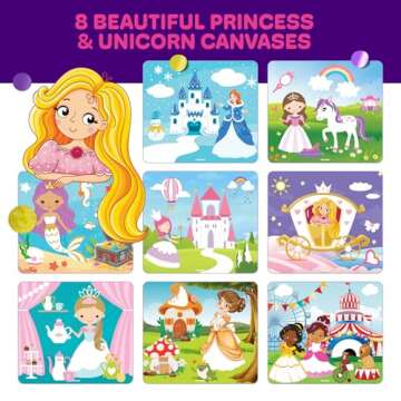 Dot Stickers Art for Kids - Sticker Books for Toddlers 2-4 Years - Arts and Crafts for Kid Ages 2-4 3-5 4-6 - 4 Year Old Girl Birthday Gifts - Toddler Craft Travel Activities Gift for Little Girls