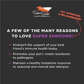 Super Snouts Super Shrooms Mushroom Immune Support Supplement for Dogs and Cats, 2.64 oz - Made in U...
