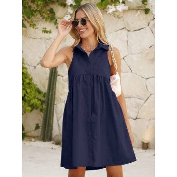 Stylish DEEP SELF Women Summer Dress with Pockets