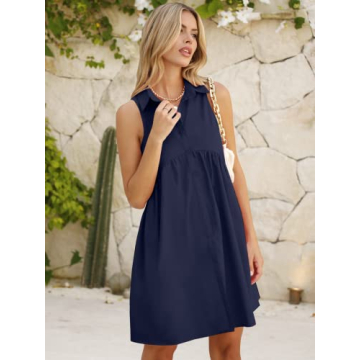 Stylish DEEP SELF Women Summer Dress with Pockets