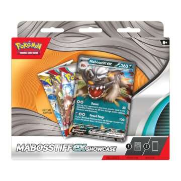 Pokémon TCG: Mabosstiff EX Showcase Box - Exclusive Card & Booster Packs