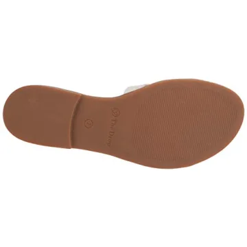 Stylish Monika Flat H-Band Slide Sandal by The Drop