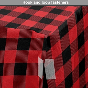 Stylish Ambesonne Plaid Dog Crate Cover, Waterproof & Durable
