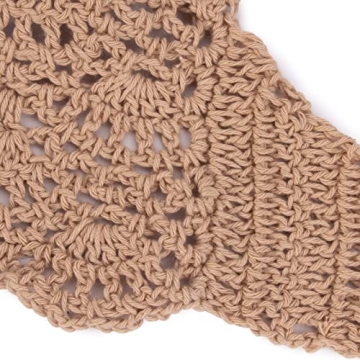 Shop wonuu Women Summer Crochet Top Bralette in Khaki