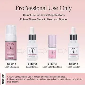 ALLOVE Lash Bonder for Eyelash Extensions Super Bonder for Lash Extension Glue Accelerator Water Oil...