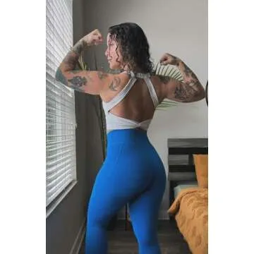 Aoxjox Women's Workout Sports Bras Twist Front Fitness Padded Training Gym Bra Yoga Crop Lola Tank Top (White, Small)