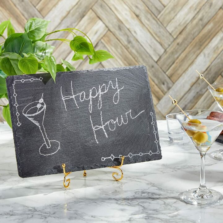 Black Slate Charcuterie Boards Set of 6