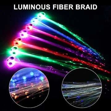 Multicolor LED Hair Accessories for Parties and Events
