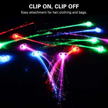 Multicolor LED Hair Accessories for Parties and Events