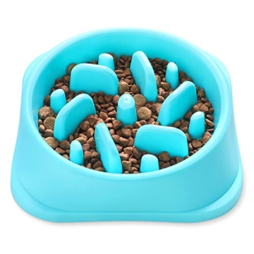 NOYAL Slow Feeder Dog Bowl - Interactive Anti-Gulping Puzzle Design for Healthy Pets