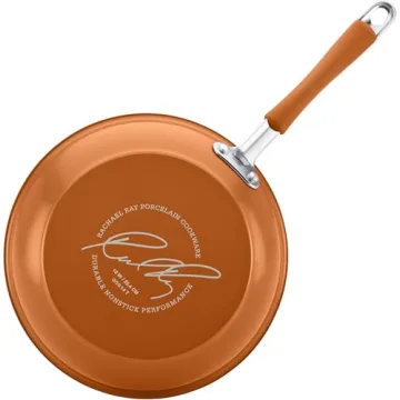 Rachael Ray Cucina Nonstick Cookware Set 12 Piece Pumpkin Orange