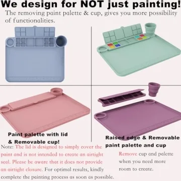 Svartur Silicone Artist Mat - Perfect for Artists of All Ages
