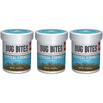 Fluval (3 Pack) Bug Bites Tropical Formula for Small to Medium Fish