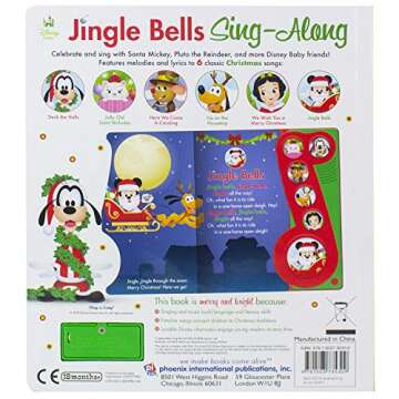 Disney Baby - Mickey Mouse Christmas Jingle Bells Sing-Along Song Book - PI Kids