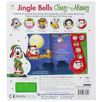 Disney Baby - Mickey Mouse Christmas Jingle Bells Sing-Along Song Book - PI Kids