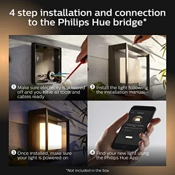 Philips Hue Econic Outdoor Smart Wall Light - Color Ambiance