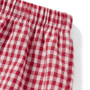 Y2k Women Pajamas Shorts Low Rise Pj Sleep Shorts Plaid Boxer Sleeping Shorts Sleepwear Micro Bottoms Lounge Shorts Red