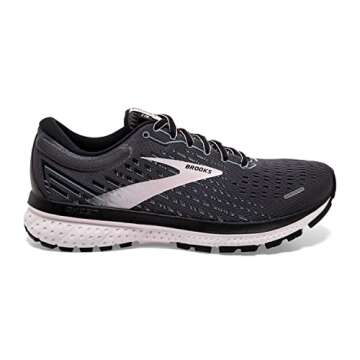 Brooks Women's Ghost 13 Running Shoe - Black/Pearl/Hushed Violet - 8.5 Medium