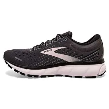 Brooks Women's Ghost 13 Running Shoe - Black/Pearl/Hushed Violet - 8.5 Medium