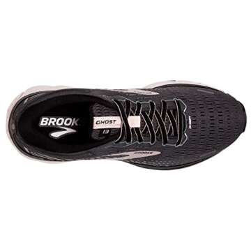 Brooks Women's Ghost 13 Running Shoe - Black/Pearl/Hushed Violet - 8.5 Medium