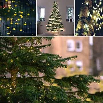 95FT 240LED Waterproof Christmas String Lights Outdoor Indoor