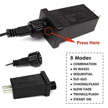 95FT 240LED Waterproof Christmas String Lights Outdoor Indoor