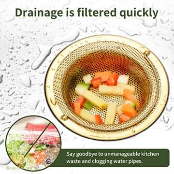 Snailhouse Sink Strainers Set of 2 Stainless Steel Kitchen Accessories