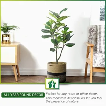 CROSOFMI Artificial Fiddle Leaf Fig Tree for Modern Spaces