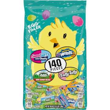 SweeTARTS Easter Chick Mix, Mixed Candy Bag, 56oz (140 Count)