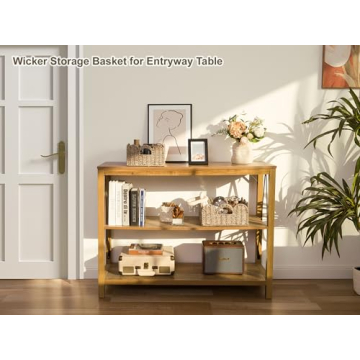 StorageWorks Seagrass Scalloped Baskets for Organized Style