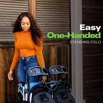 Joovy Kooper X2 Double Stroller, Compact and Lightweight