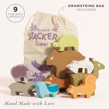 Le Toy Van Wooden Petilou Forest Stacker Puzzle Educational Toy