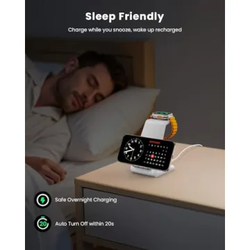 GEEKERA 3 in 1 Wireless Charging Station for Apple