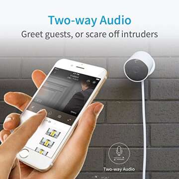 YI Outdoor Security Camera, 1080p Cloud Cam IP Waterproof Night Vision Surveillance System with Two-Way Audio, Motion Detection, Activity Alert, Deterrent Alarm - iOS, Android App Available