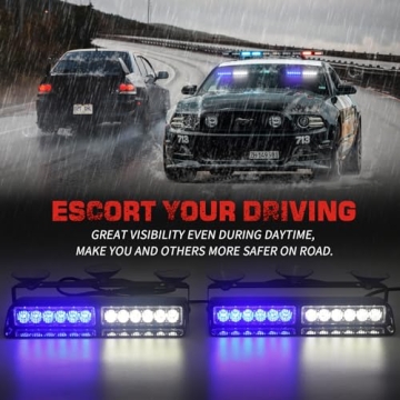 AINBIN 9 inch Dash Strobe Lights for Emergency Vehicles