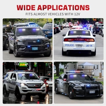 AINBIN 9 inch Dash Strobe Lights for Emergency Vehicles