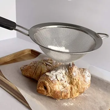 Makerstep Premium 3-Piece Fine Mesh Strainer Set for Kitchen