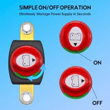 Essential ON/Off Battery Disconnect Switch for All Vehicles and Equipment