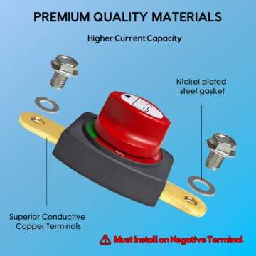 ON/Off Battery Disconnect Switch for 12V 48V Applications
