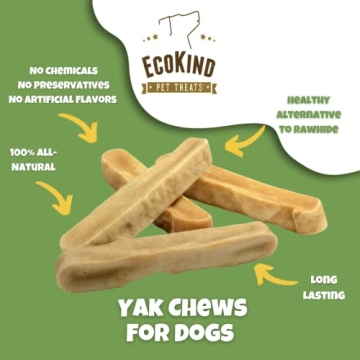 Natural Yak Cheese Dog Chews for Aggressive Chewers