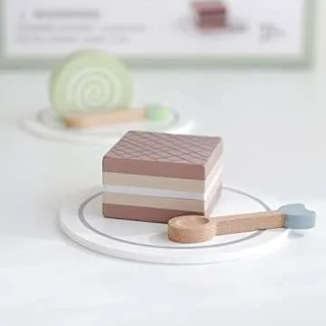 Nunukids 22pcs Wooden Tea Party Set for Kids