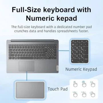 Lenovo Ideapad 15.6" Laptop with Microsoft 365 and 1.6TB Storage