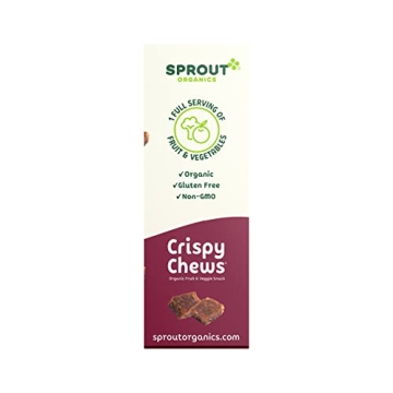 Sprout Organic Toddler Snacks, Crispy Chews, Red Berry & Beet
