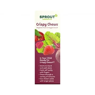 Sprout Organic Toddler Snacks, Crispy Chews, Red Berry & Beet